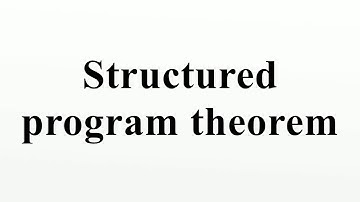 Structured program theorem