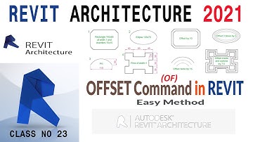 Offset in Revit Architecture || How to Use the Offset Tool in Revit || Revit 2021 || Class # 23