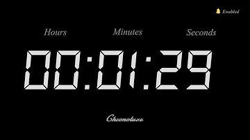 1-Minute 29 Second Timer | Clean and Sleek Countdown