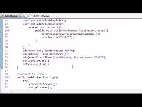 Intermediate Java Tutorial   58   Finishing the Coding for the Instant Message Program