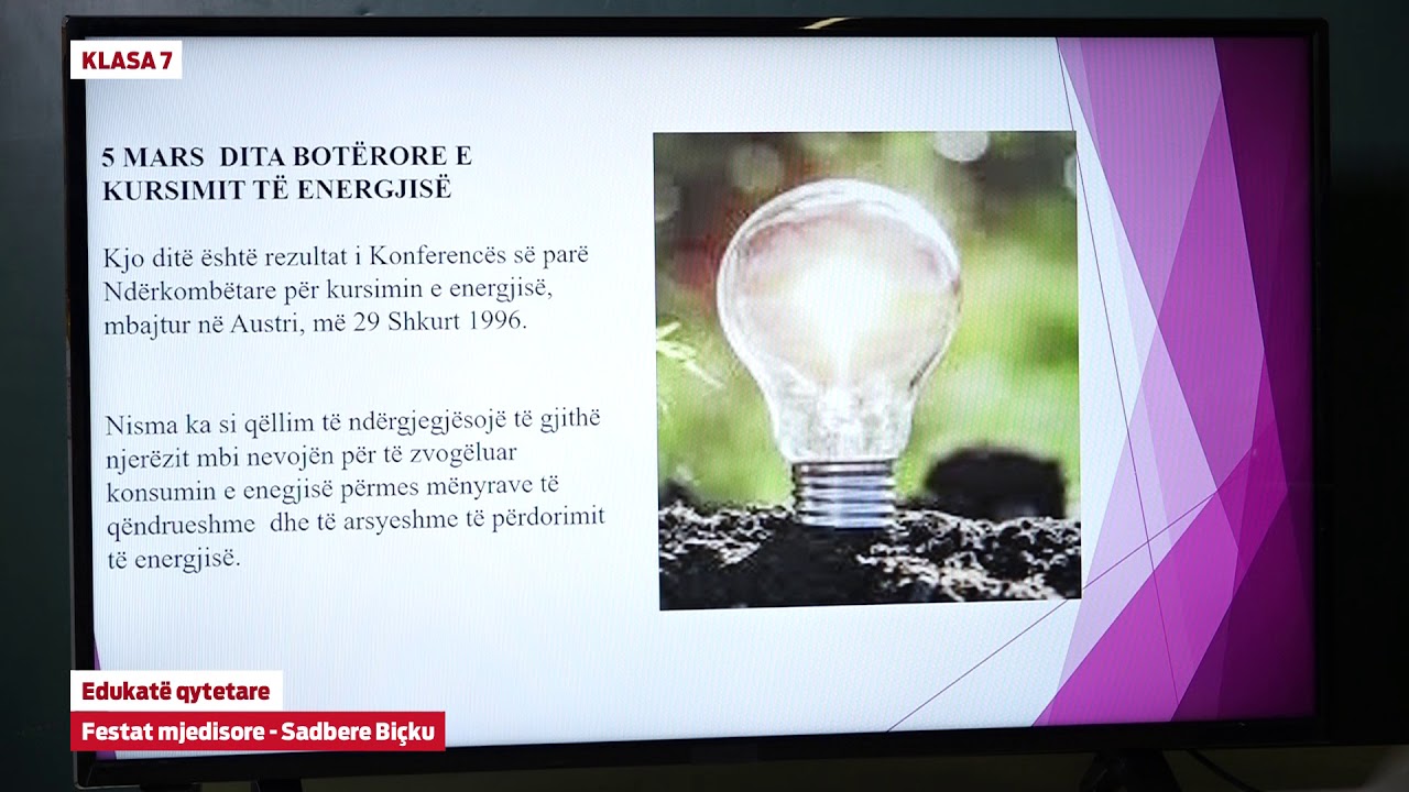 7154 - Edukatë qytetare - Festat mjedisore