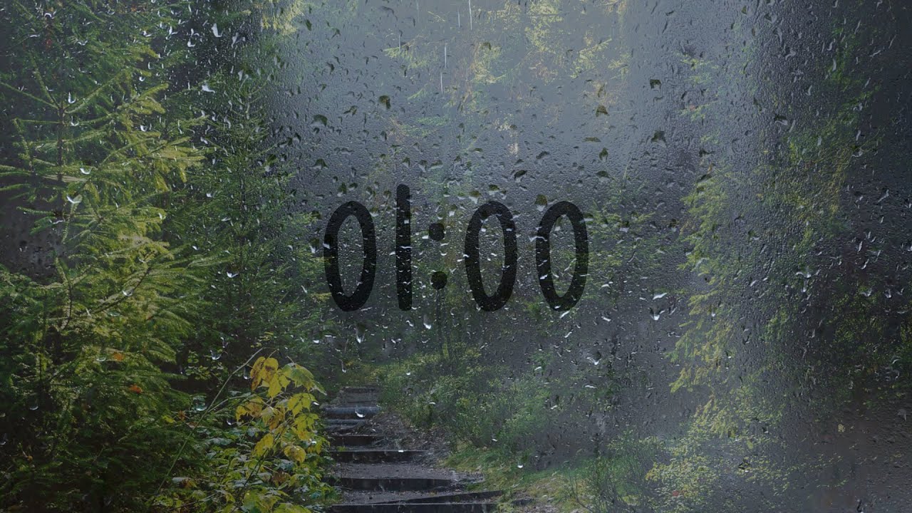 1 Minute timer with rain sounds - YouTube