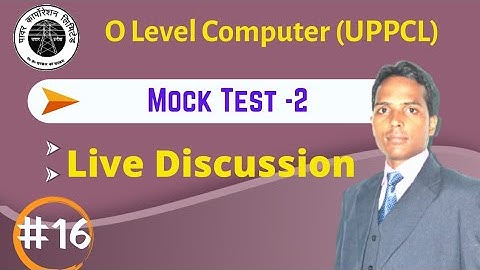 #16 Mock Test | O Level Computer | UPPCL Assistant Accountant 2021 | Live Class