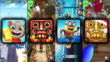 Talking Tom Gold Run Vs Temple Run 2 Jungle Fall Vs Despicable Me Vs Temple Run 2 Winter Toyland