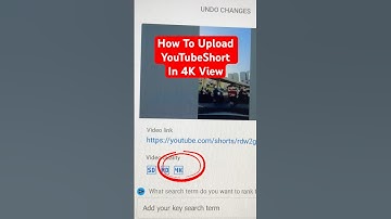 Upload video 4K in YouTube Short #easy #tips #tutorial #video #shorts #paradizzpoll