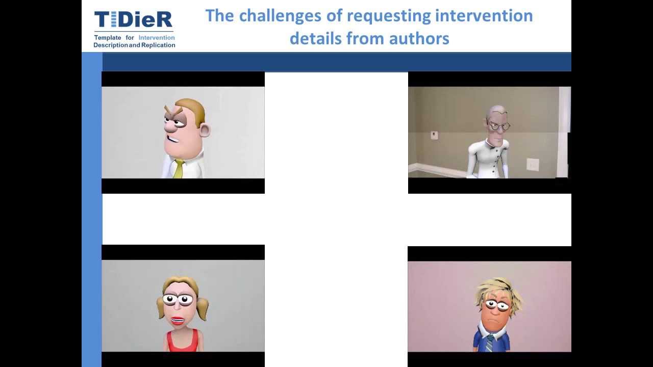 TIDieR: Лучшая отчетность о вмешательствах