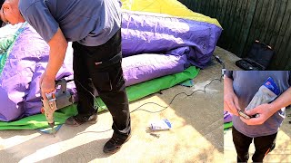 Can a bouncy castle go on concrete? - How to setup a bounce house on HARD SURFACE