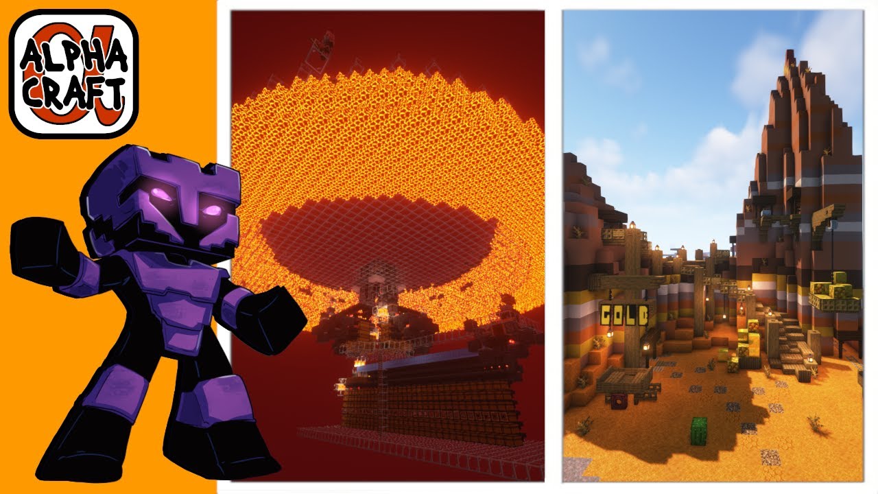 AlphaCraft Season 5 - Episode 4 - Western Gold Shop And Gold Farm