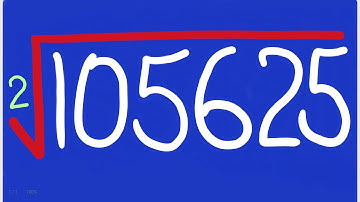Square Root of 105625 | Clear Audio MIC | Square Root by Long Division Made Simple |