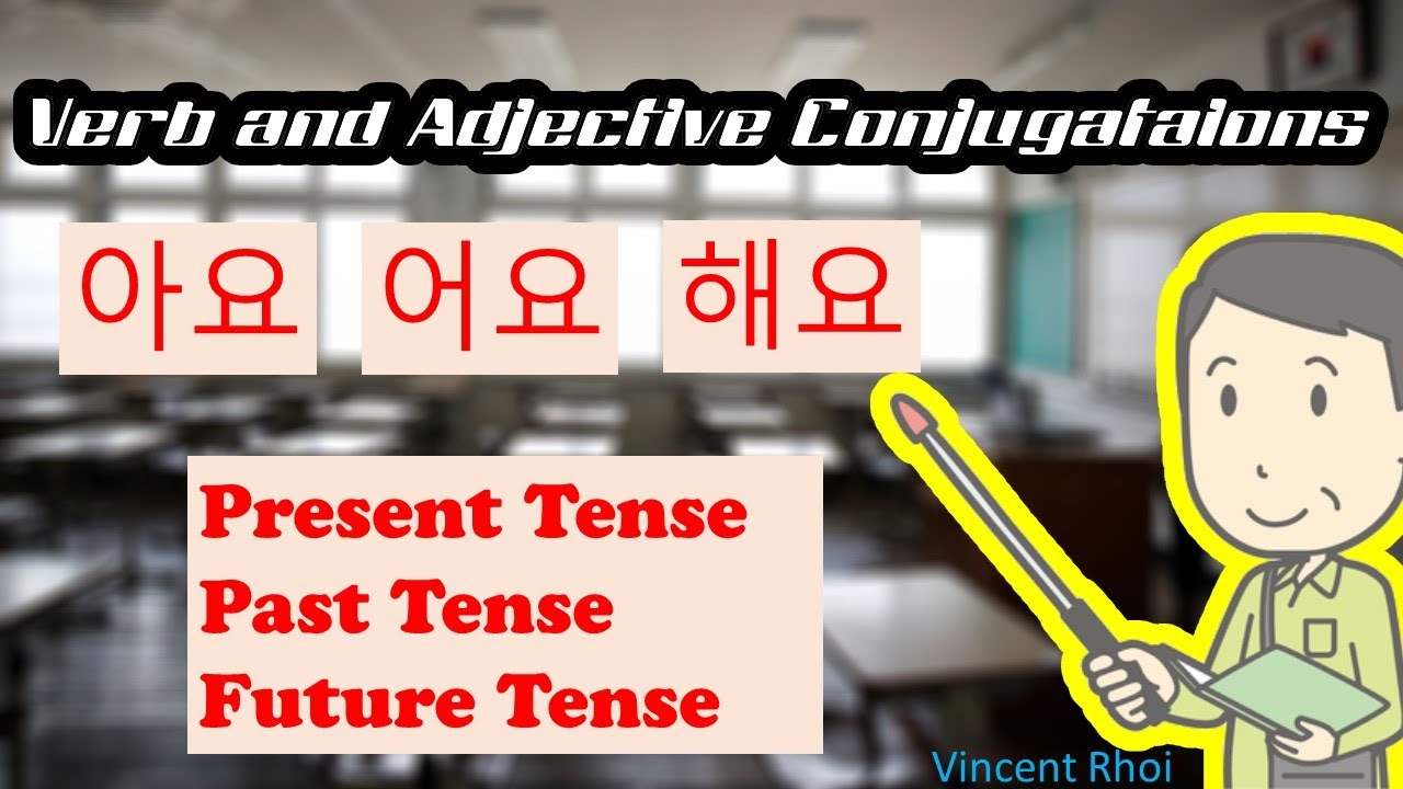 Korean Verb and Adjectives Conjugation / Korean Present Past Future