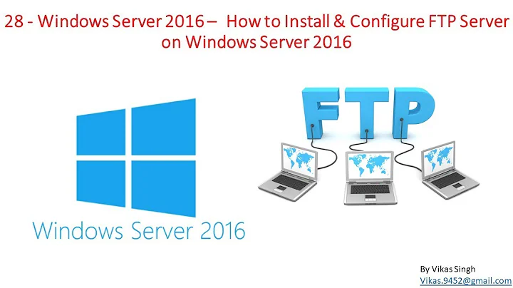 28 - Windows Server 2016 - How to Install & Configure FTP Server on Windows Server 2016