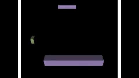 Neural Network Playing a Simple Game by Visual Input