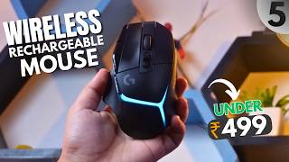 Best 5 Wireless Mouse Under 500🔥 Wireless Rechargeable Mouse🔥Best Mouse Under 500 in India 2025