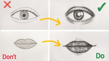 STOP Drawing this Way!❌ Learn the RIGHT Way to Draw Eyes, Nose and Lips✅ (Easy Tutorial)