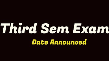 Third Sem Exam Date Published|Calicut University |#thirdsemester