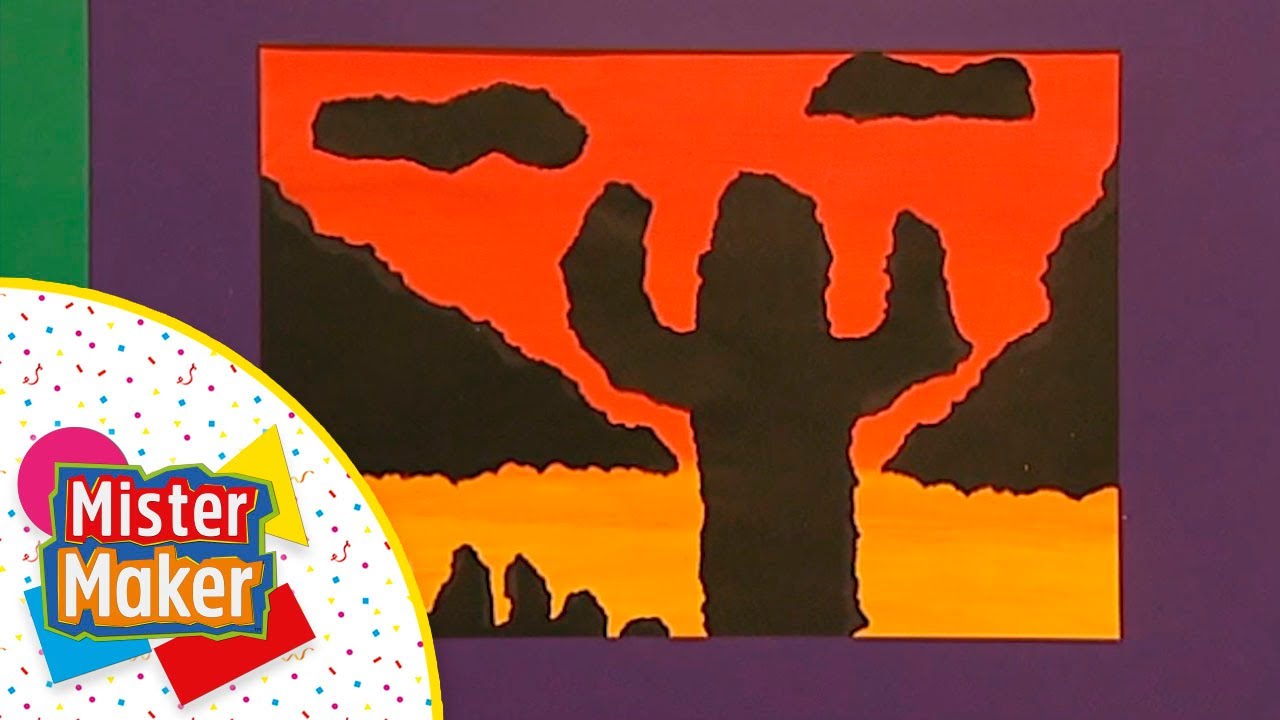 Desenho de um pôr do SOL 🌅 | MISTER MAKER em PORTUGUÊS