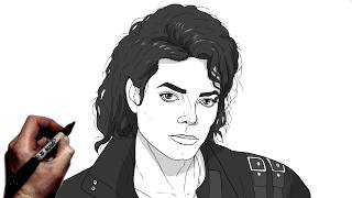 How To Draw Michael Jackson Bad | Step By Step