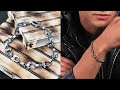 Chunky steampunk 925 silver chain bracelet for men | Emmanuela® jewelry