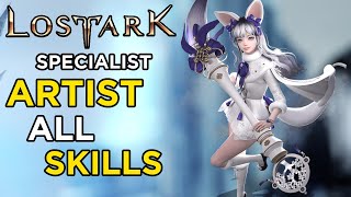 Lost Ark Artist All Skills | Specialist | Painter | New Class