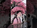 He Painted THIS Under a Cherry Blossom Tree?! 🤯🌸