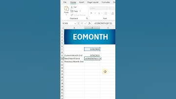 Excel EOMONTH Function: Master Month-End Magic! in 60 seconds #excel #exceltips #excelsolutions