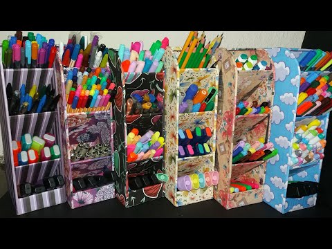 Vídeo: Organizador Grande Para Lápis E Canetas