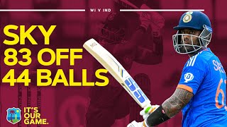 Sensational SKY | Suryakumar Yadav Hits Brilliant 83 | West Indies v India 3rd T20I
