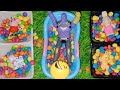 Satisfying Video || Mixing Colorful Candy With Magic Bathtub Baby