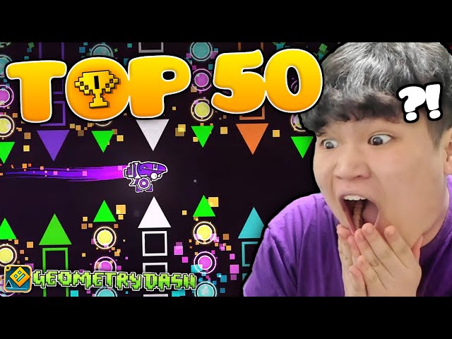 BUILDING MY HARDEST CHALLENGE🔥 (TOP 50 DIFFICULTY) | Geometry Dash class=