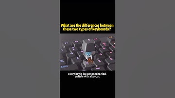 What are the differences between these two types of keyboards?#knowledge #science