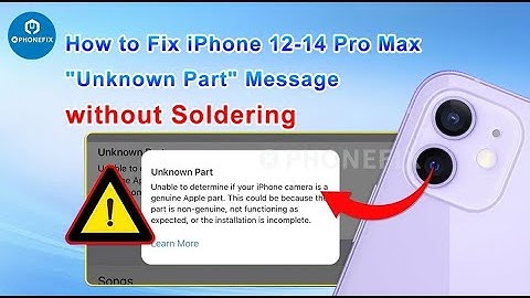Unbelievable! Fixed "Unknown Part" on iPhone 12 to 14 Pro Max Rear Camera-No Soldering
