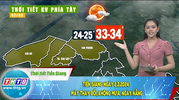 Tiền Giang ngày 2.3.2024: mây thay đổi, không mưa, ngày nắng
