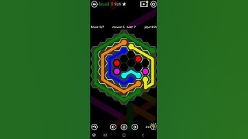 How To Solve Flow Free Hexes Courtyard Spin Level 9 9x9 Board Walk Through Solution Walkthrough