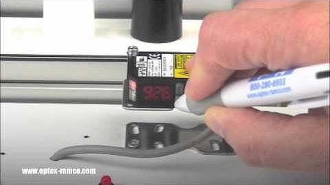 Optex FA BGS-DL-T Series -  Display Walk-Thru Part 1