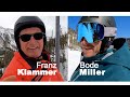 Skiing with franz klammer and bode miller