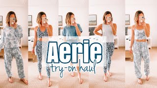 HUGE AERIE OFFLINE HAUL 2021| AERIE ACTIVEWEAR TRY-ON & REVIEW | AFFORDABLE ACTIVEWEAR & LOUNGEWEAR
