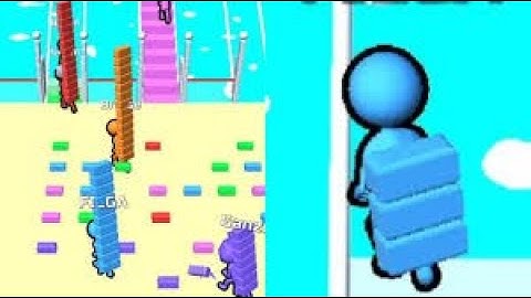 Bridge Race 😤 (All Levels) Gameplay Android, iOS satisfying & Relaxing .