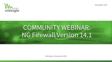 Community Webinar: NG Firewall 14.1