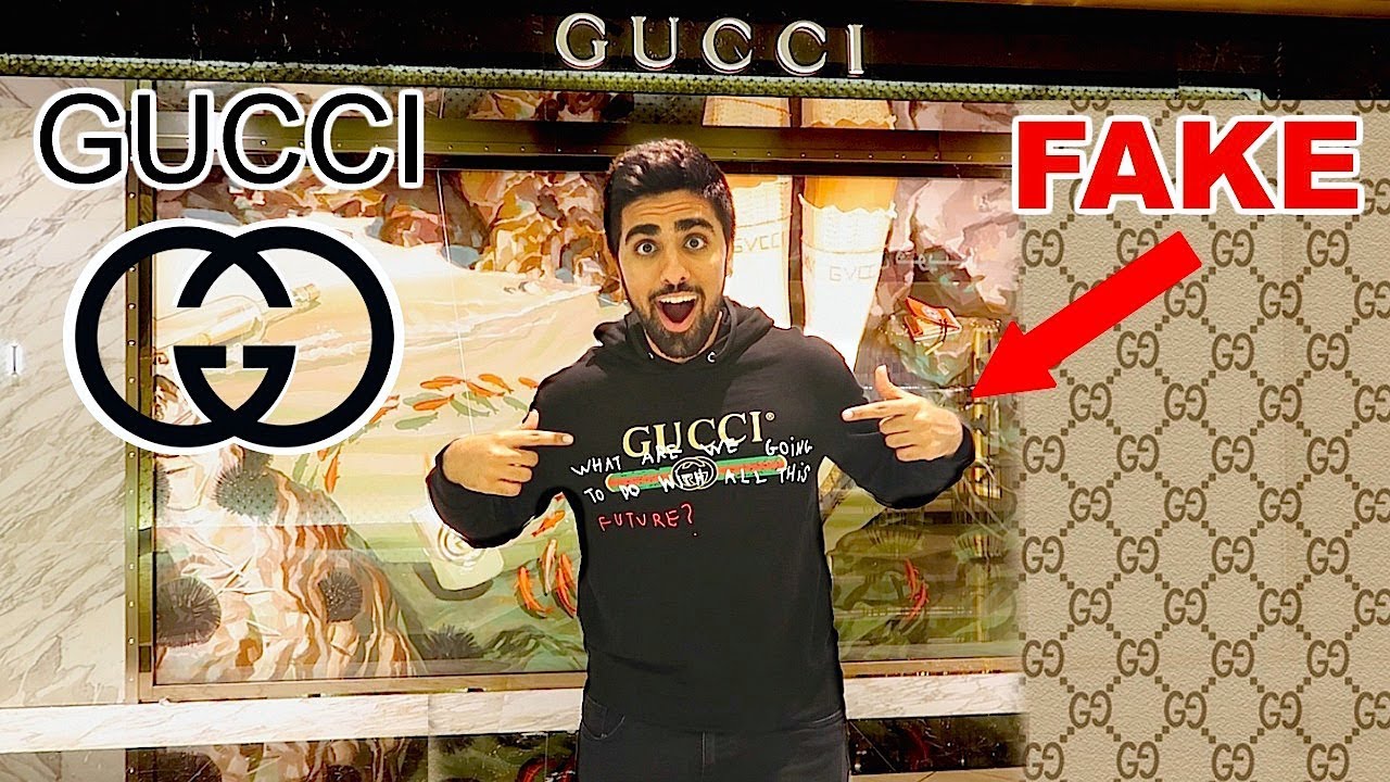 WEARING FAKE GUCCI TO THE GUCCI STORE !!! - YouTube