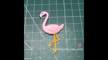 how to make flamingo with fondant | cake | cakes #shorts #ytshorts #shorysfeed #shortsbeta