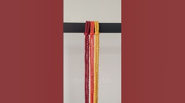 Beautiful & Easy Macrame Knot Tutorial 🪢 | Aesthetic Pattern for Beginners #Shorts