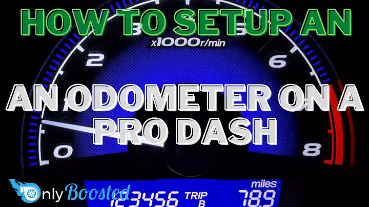 How to setup an odometer on a Holley Pro Dash