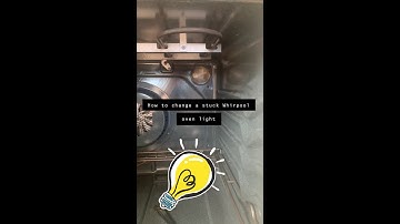 Whirlpool oven light replacement!!