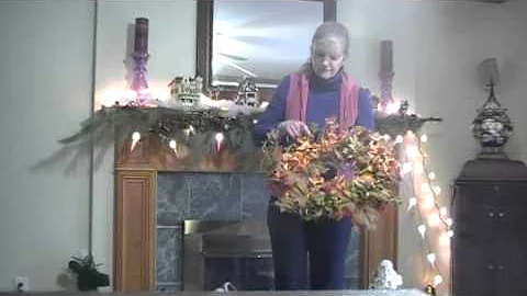 How To Shape And Fluff An Artificial Wreath