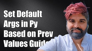 How to Set Default Argument Values Based on Previous Arguments in Python