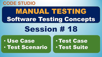 Manual Testing Session # 18 -  Use Case | Test Scenario | Test Case | Test Suite