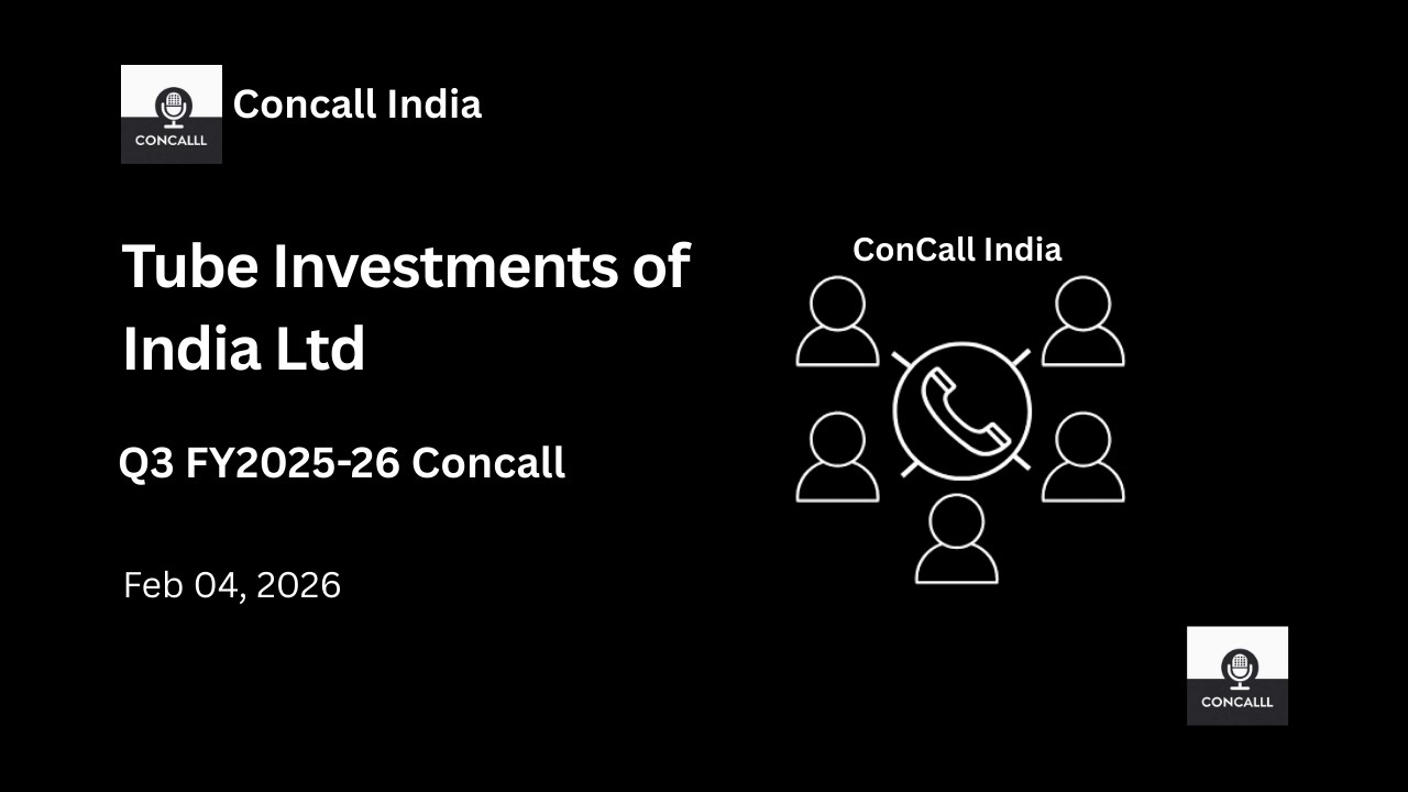 Tube Investments of India Ltd Q3 FY2025-26 Concall