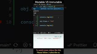 Interview Challenge # 162 | What is the difference between mutable object and immutable object in js