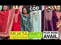 Mukta creations brings you beautiful party wear stitched  unstitched suits  woolen plus size avai