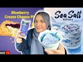 Sea salt mcflurry  blueberry cream cheese pie mcdonalds new menu  food review mukbang malaysia